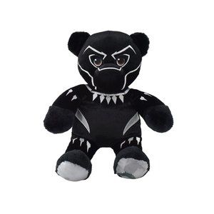 Build A Bear BLACK PANTHER Marvel Avengers 2019 Retired Plush Stuffed Bear 16"